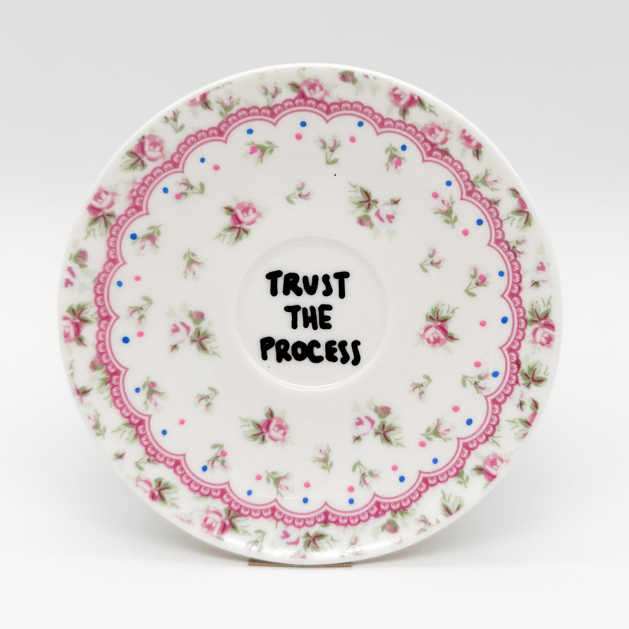 Wandteller mini TRUST THE PROCESS "pinkish"