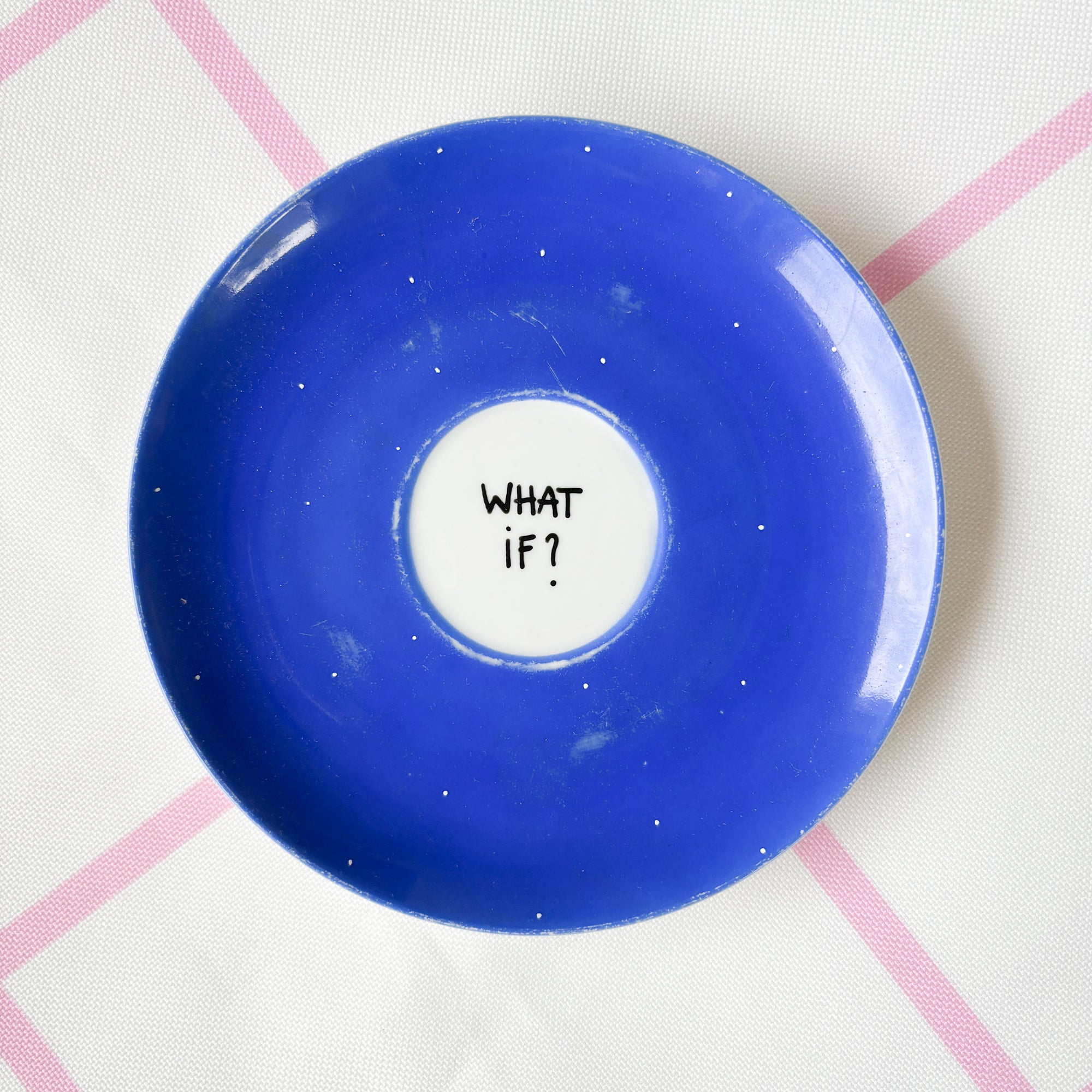 Handbemalter Wandteller WHAT IF?