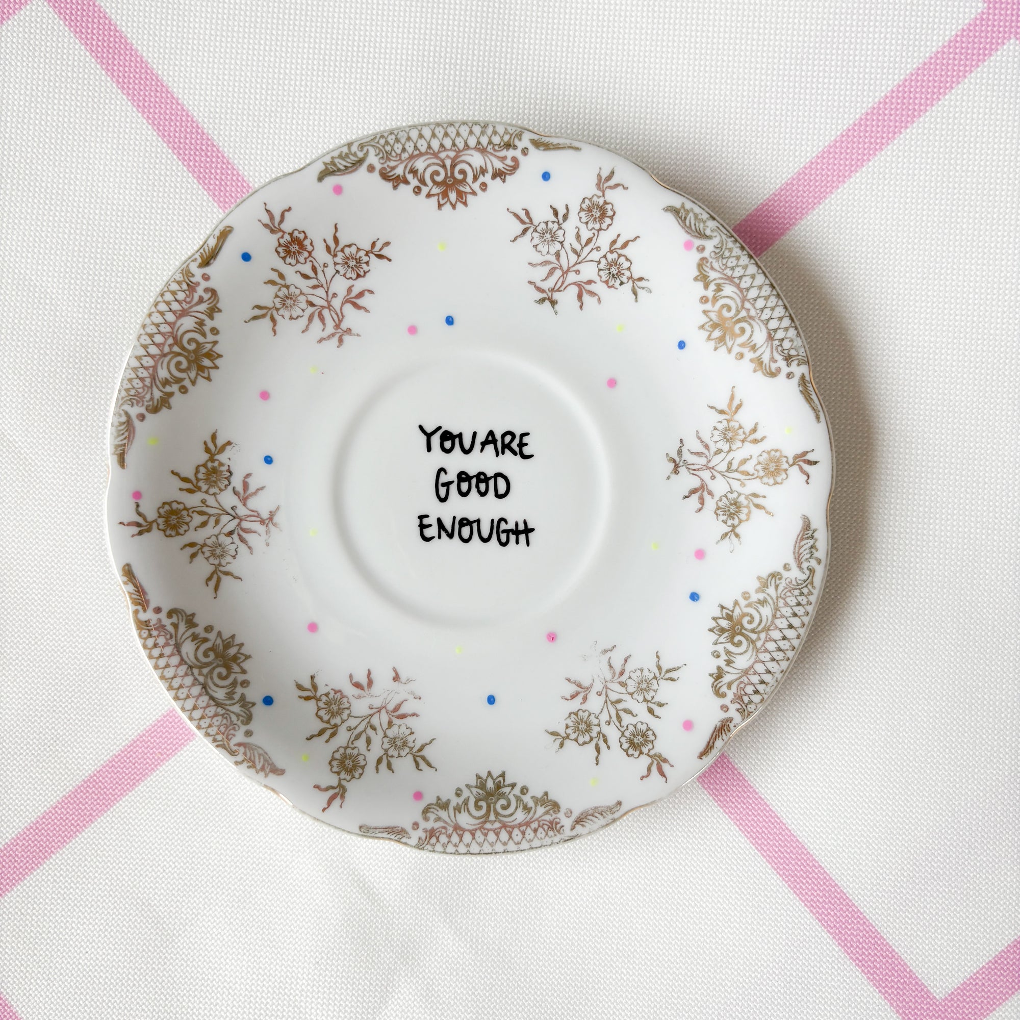 Handbemalter WandtellerYOU ARE GOOD ENOUGH