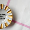 Handbemalter Wandteller COOL PEOPLE HATE FASCISM
