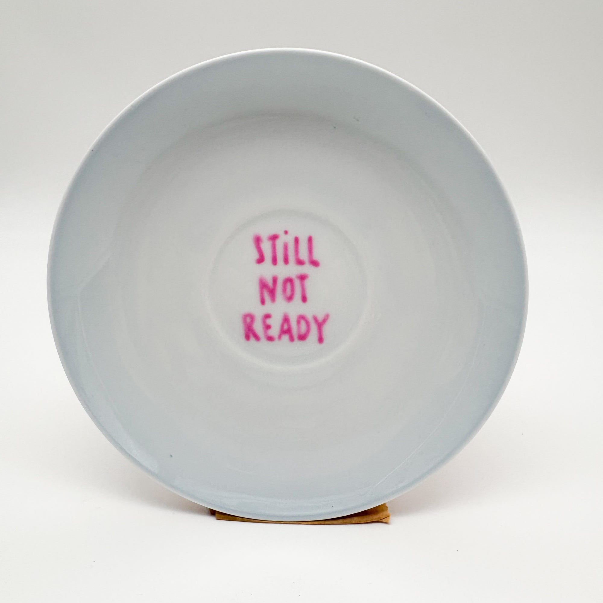Wandteller small STILL NOT READY "pastel blue"