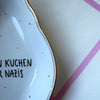Handbemalter Wandteller KEIN KUCHEN FÜR NAZIS