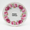 Wandteller small ANGRY WOMEN "roses"