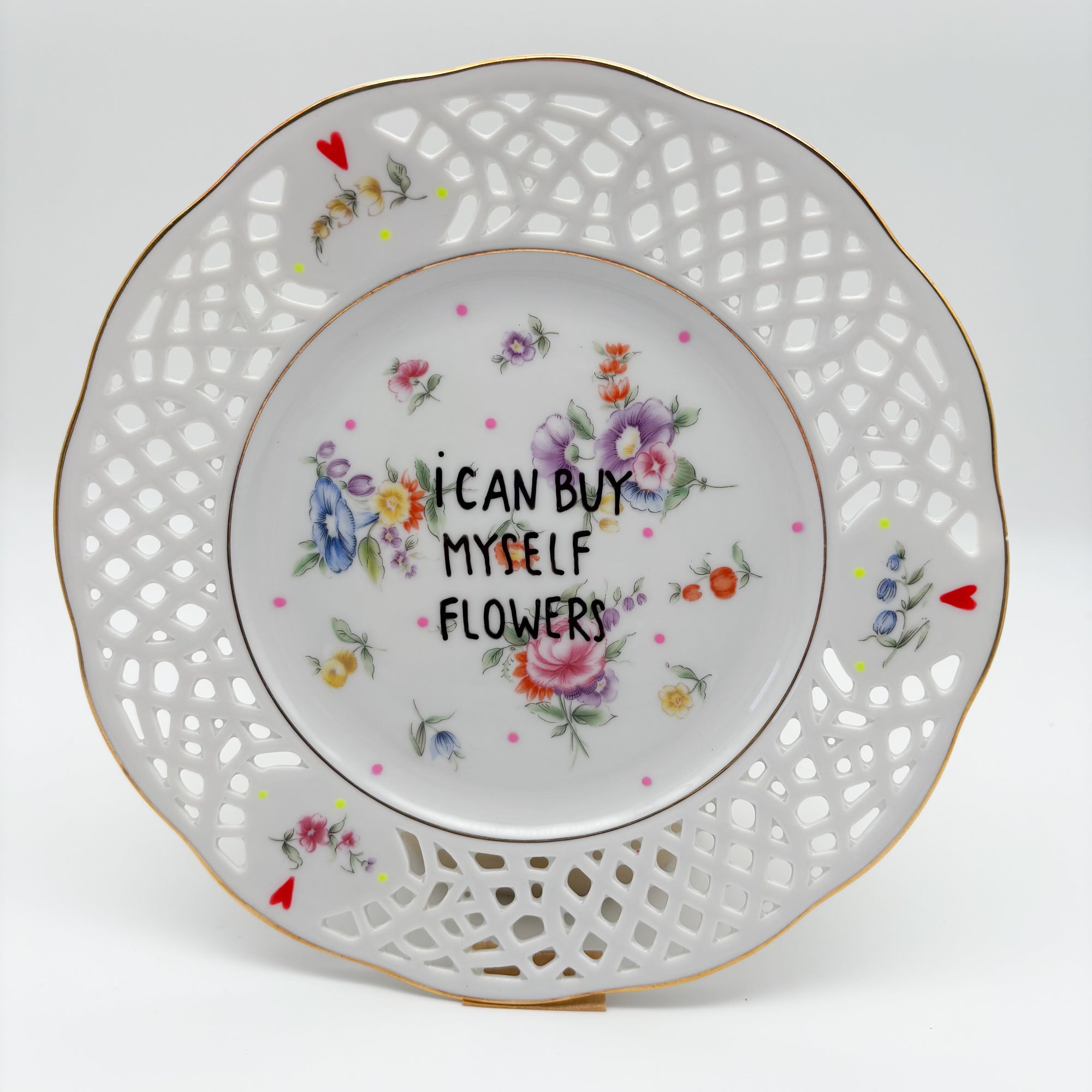 Wandteller midi I CAN BUY MYSELF FLOWERS "net"