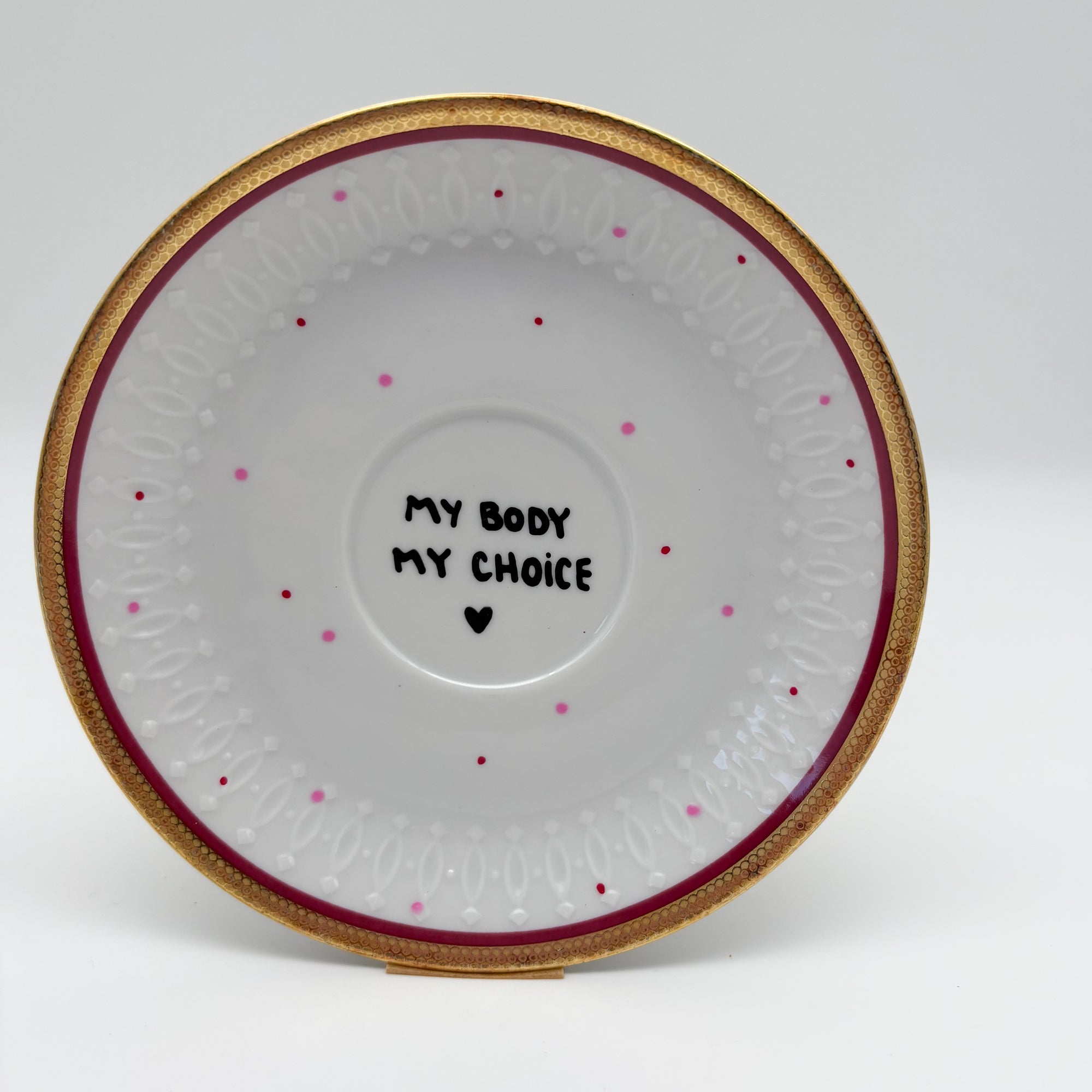 Wandteller small MY BODY MY CHOICE "feminism"