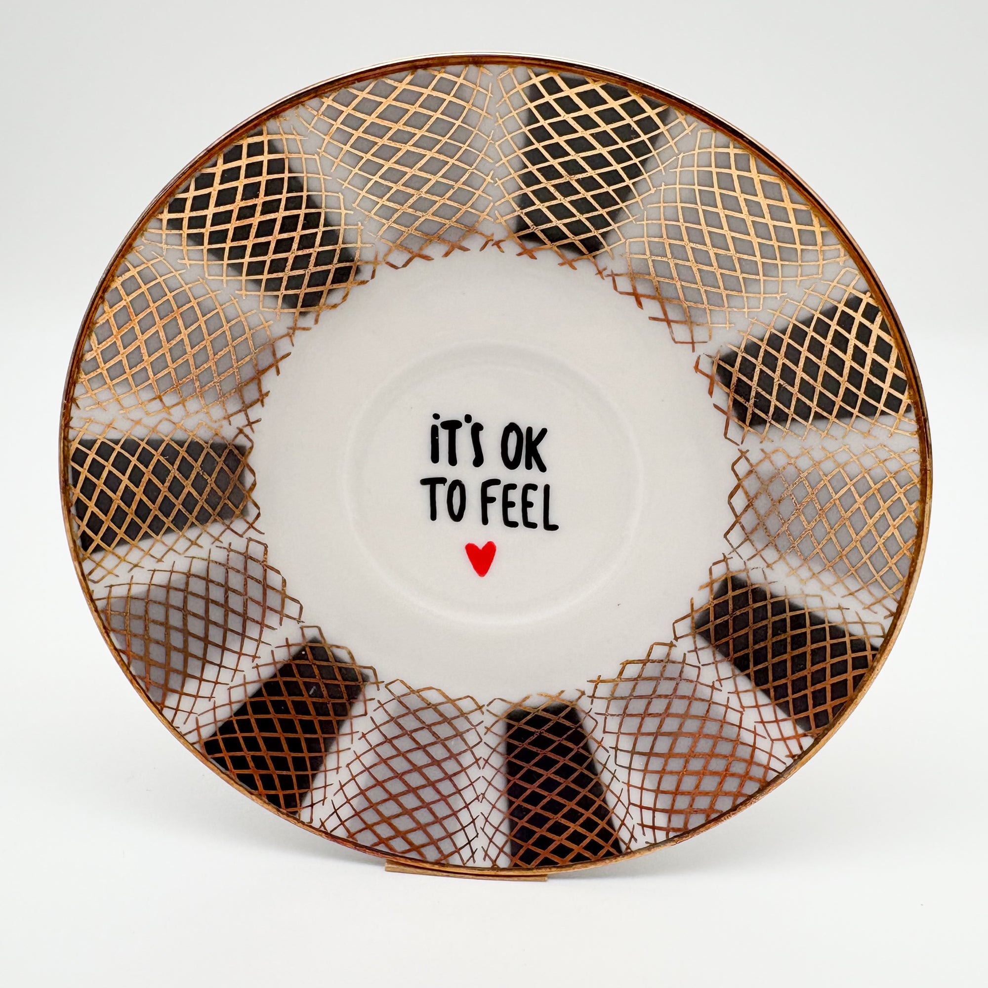 Wandteller small IT´S OK TO FEEL "snake"