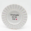 Wandteller small EMOTIONEN AUF DIE EINS "riffle"