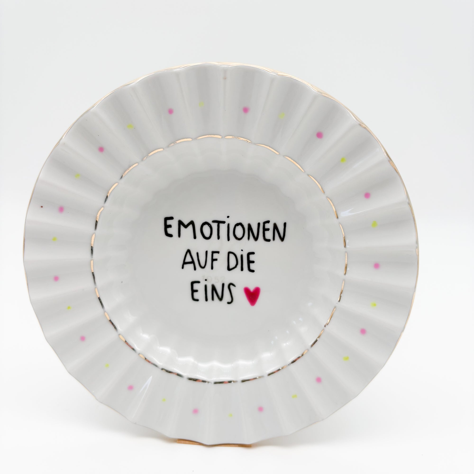 Wandteller small EMOTIONEN AUF DIE EINS "riffle"