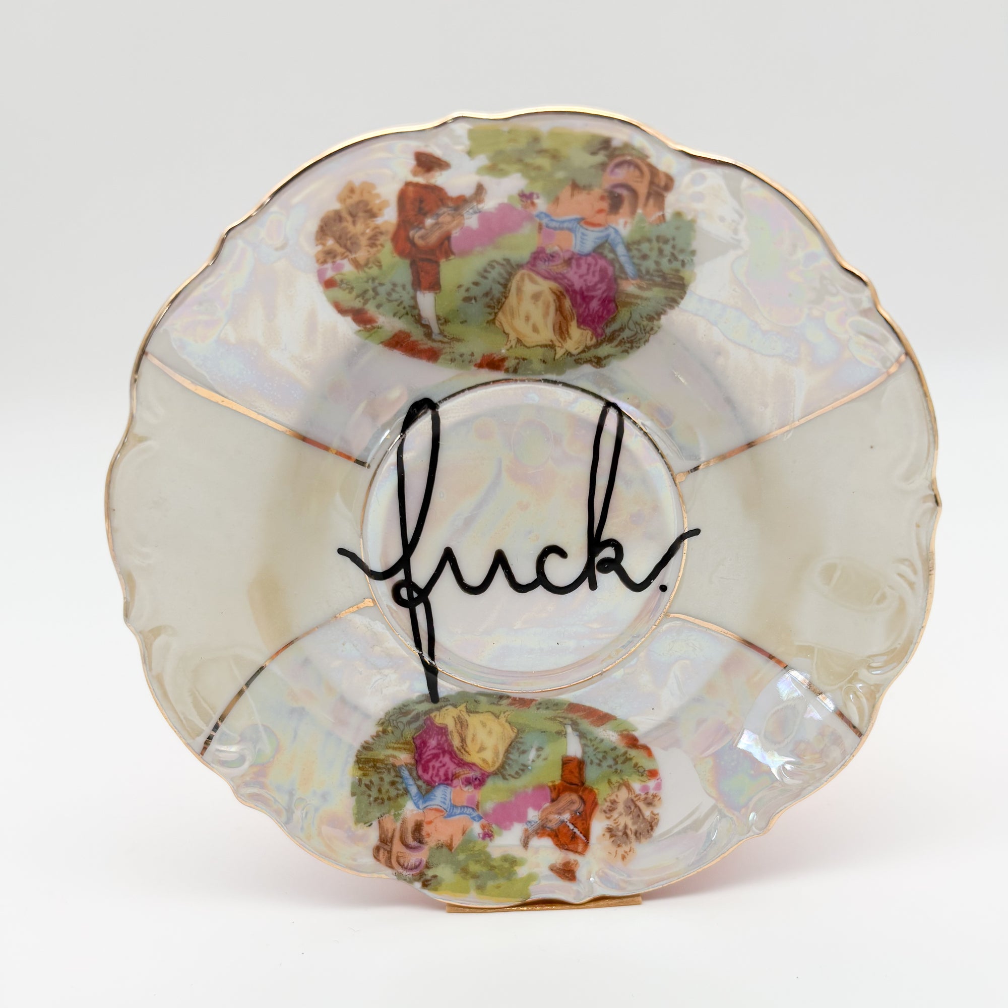 Wandteller mini fuck "pearl"