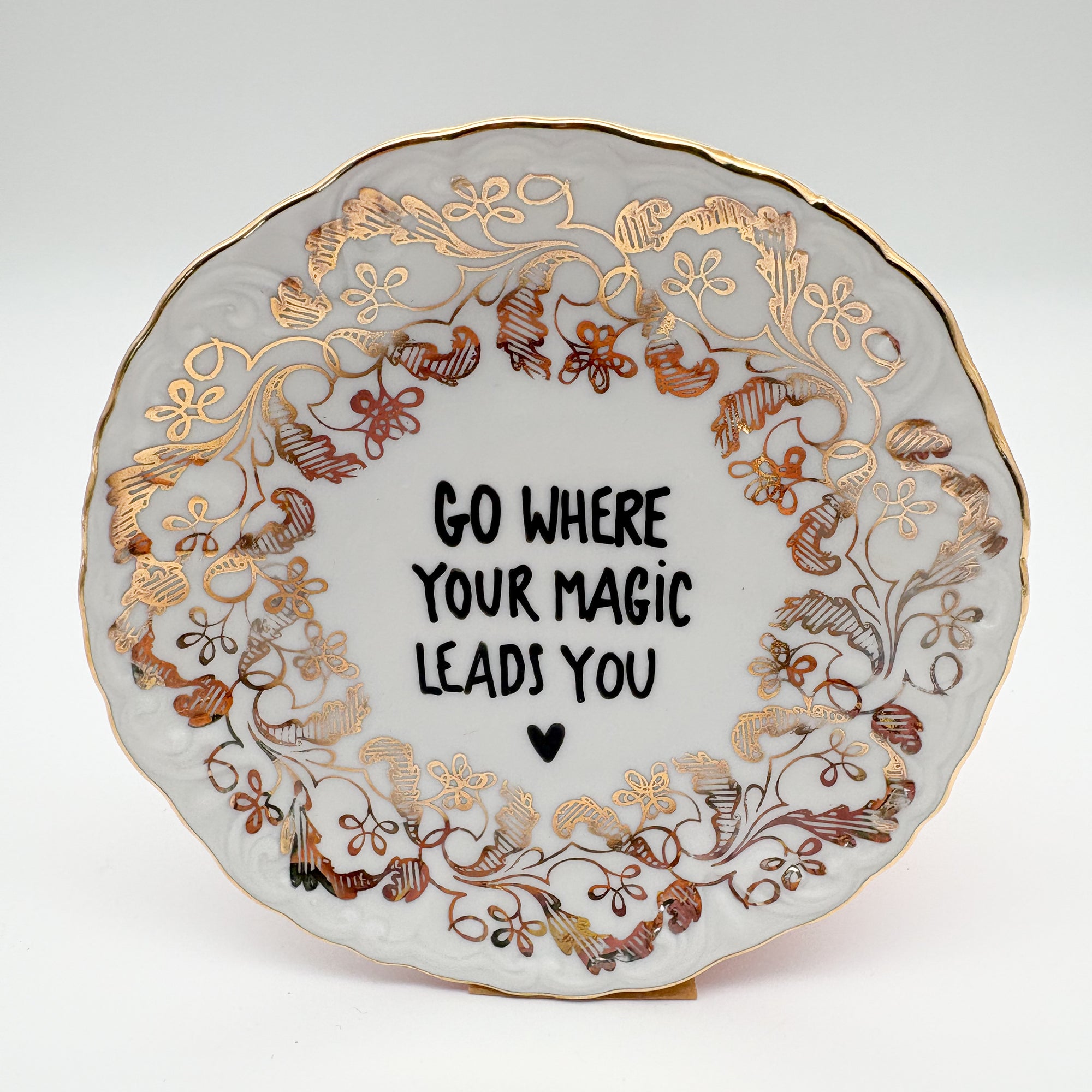 Wandteller mini GO WHERE YOUR MAGIC LEADS YOU "shiny"