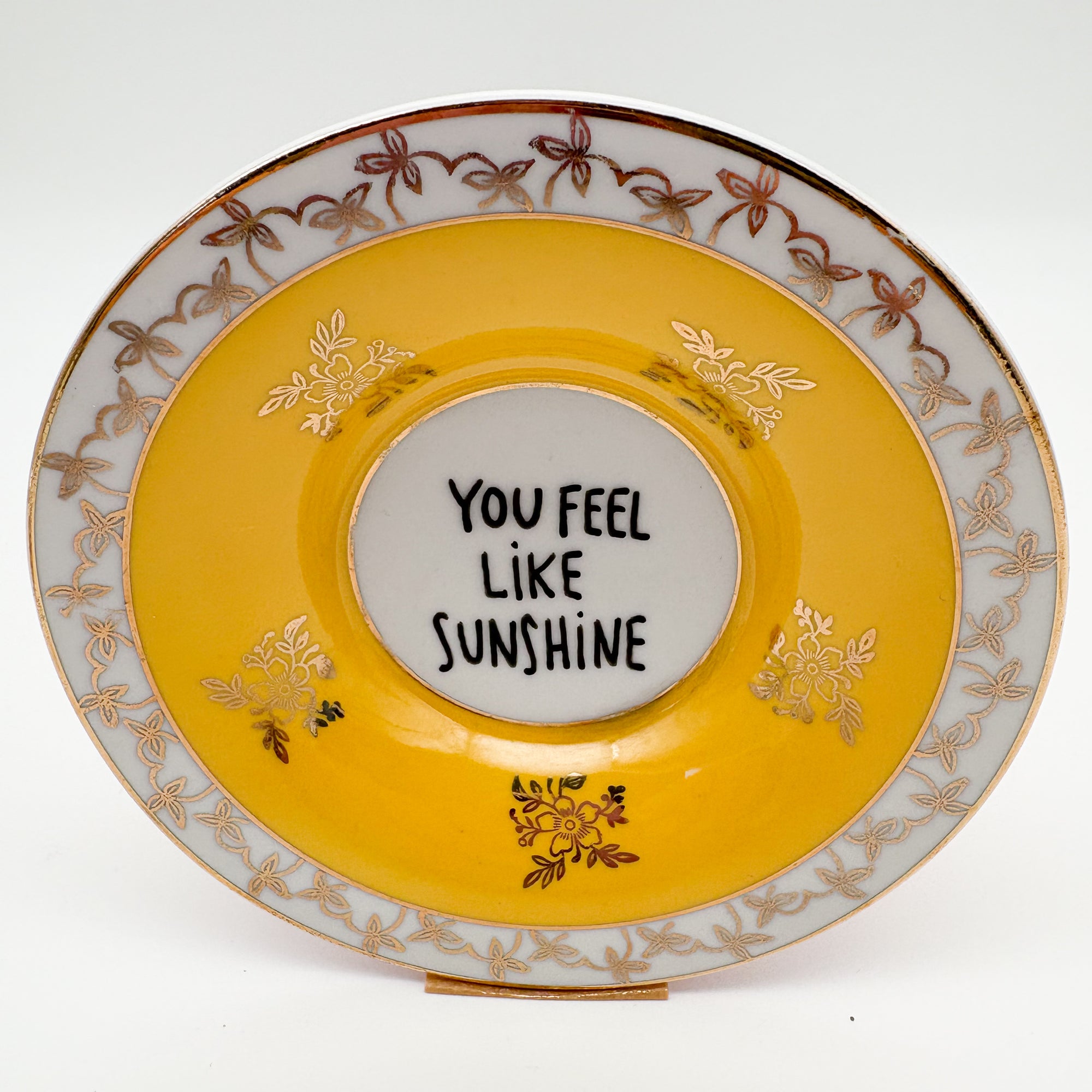 Wandteller mini YOU FEEL LIKE SUNSHINE "yellow"