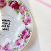 Handbemalter Wandteller NORMAL PEOPLE ARE SO WEIRD