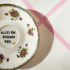 Handbemalter Wandteller ALLES EIN BISSCHEN FEEL