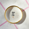 Handbemalter Wandteller NICHTS ALS LIEBE