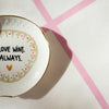 Handbemalter Wandteller LOVE WINS.ALWAYS.