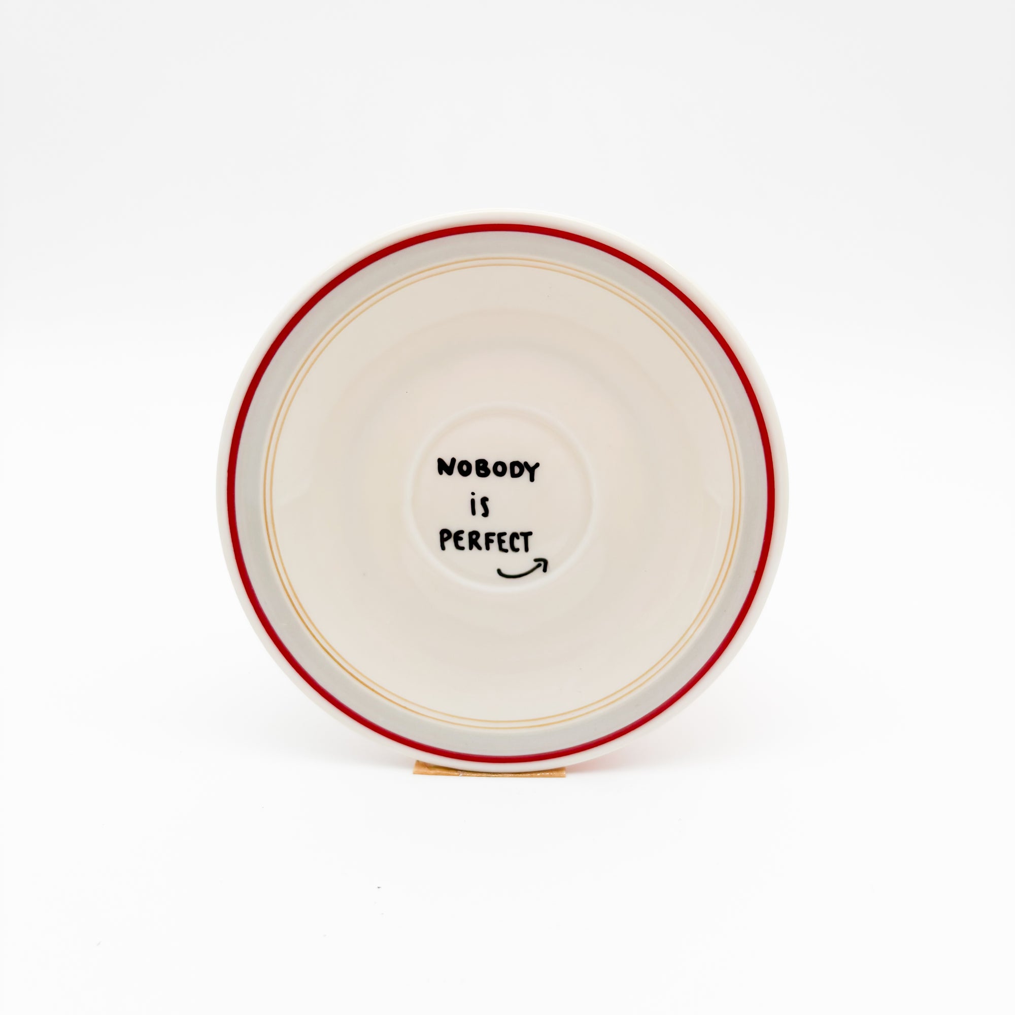 Wandteller mini NOBODY IS PERFECT "retro dream"