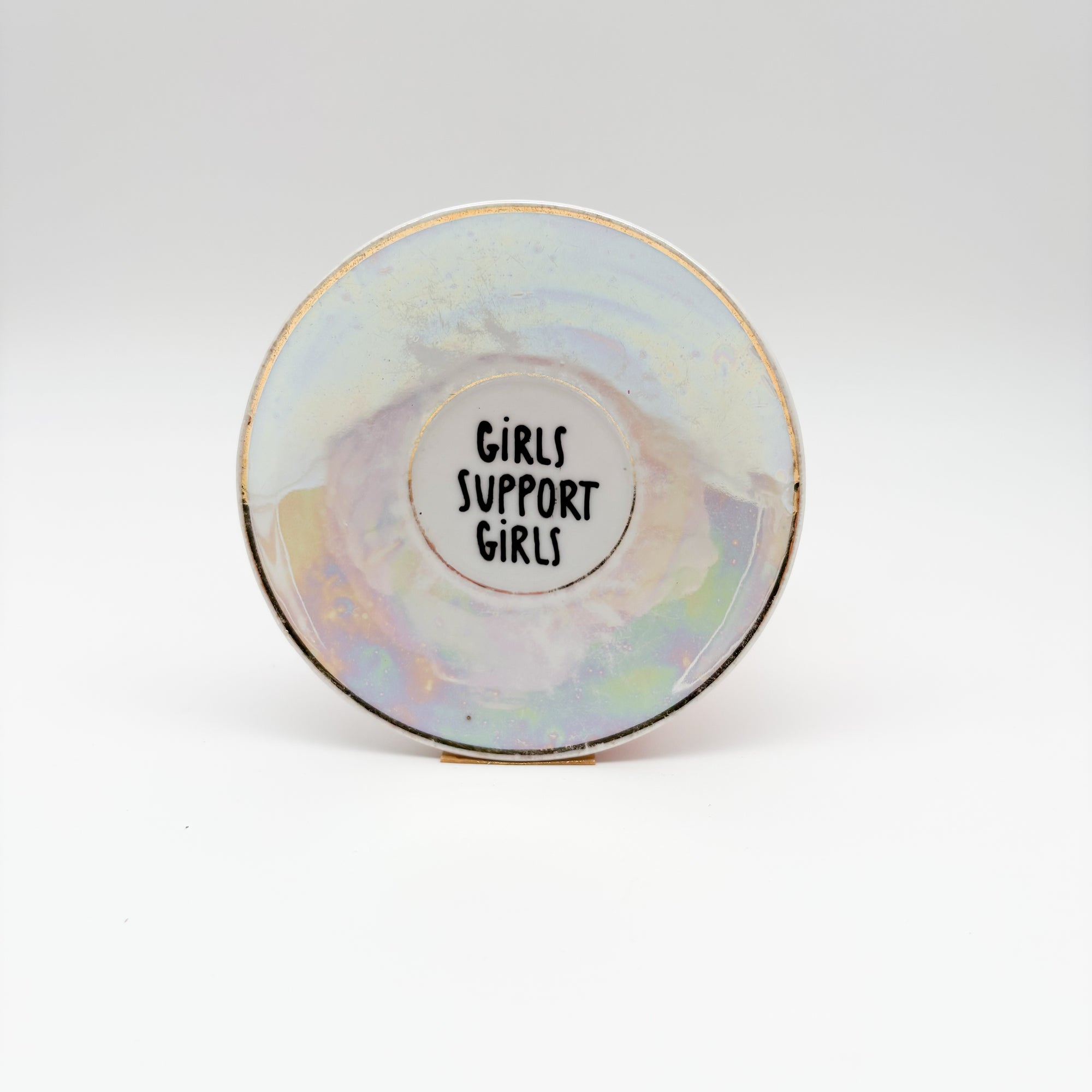 Wandteller mini GIRLS SUPPORT GIRLS "pearl"