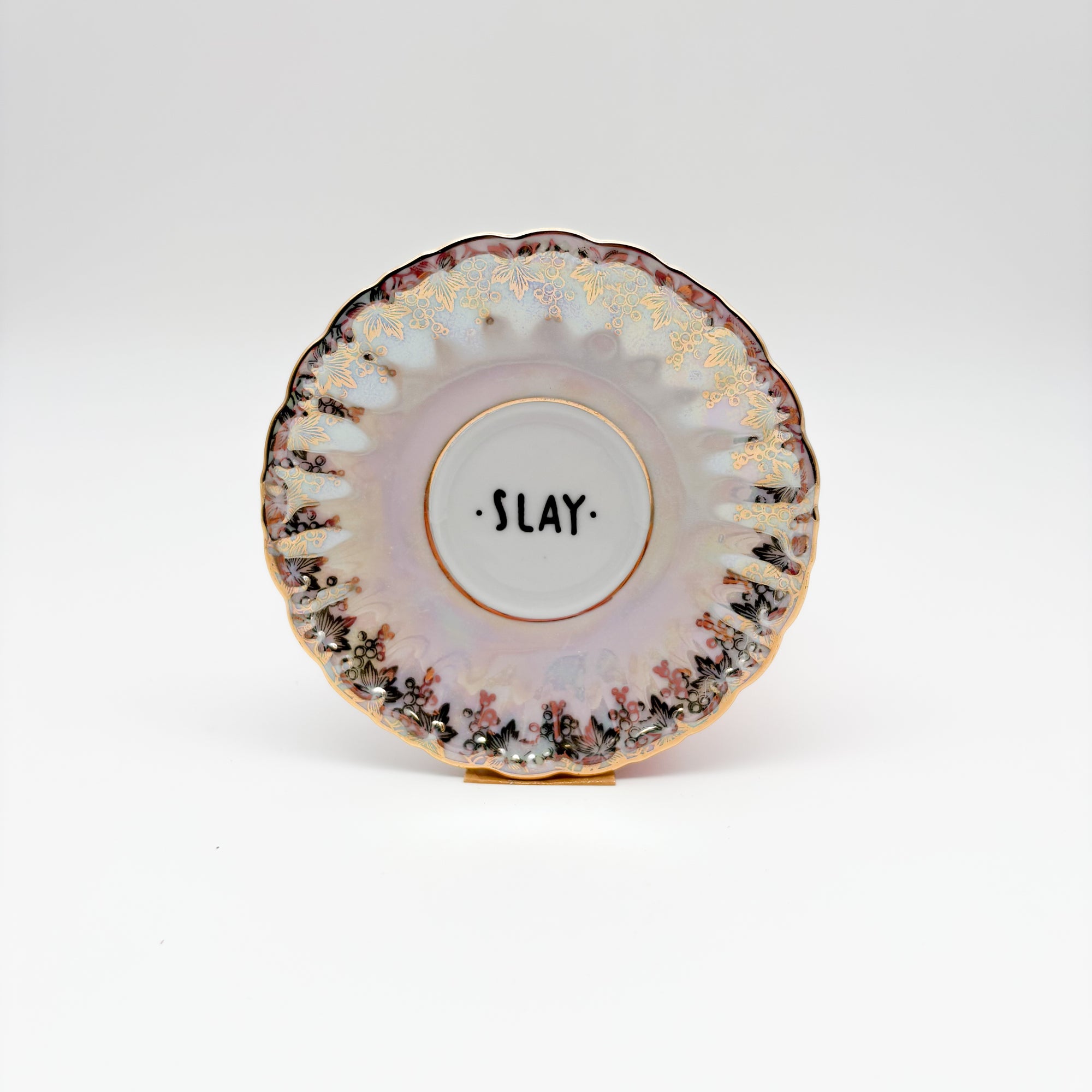 Wandteller mini SLAY "pearl"