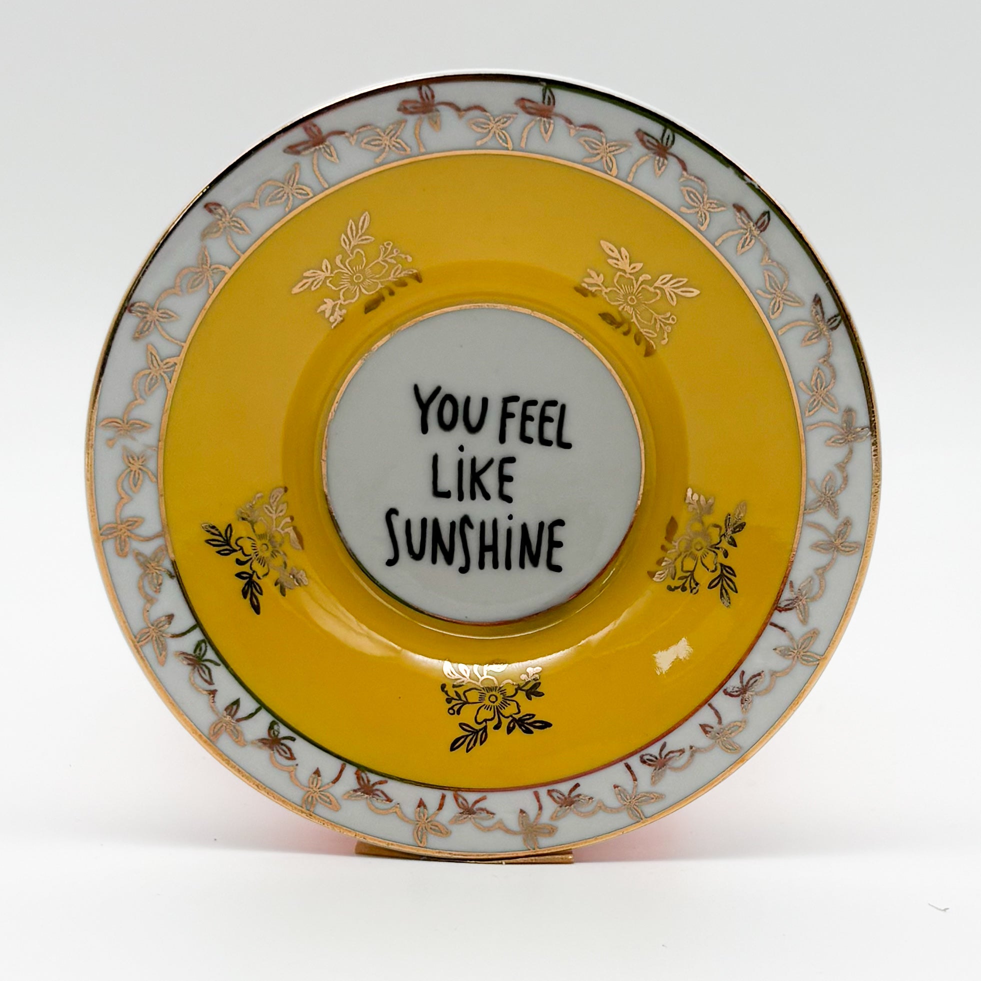Wandteller mini YOU FEEL LIKE SUNSHINE "yellow"