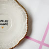Handbemalter Wandteller HOPELESS ROMANTIC