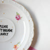 Handbemalter Wandteller PLEASE DON´T BREATHE LOUDLY