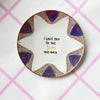 Handbemalter Wandteller I LOVE YOU TO THE STARS AND BACK