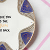Handbemalter Wandteller I LOVE YOU TO THE STARS AND BACK