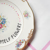 Handbemalter Wandteller I CAN BUY MYSELF FLOWERS