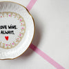 Handbemalter Wandteller LOVE WINS.ALWAYS.