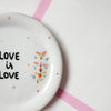 Handbemalter Wandteller LOVE IS LOVE