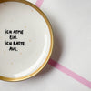 Handbemalter Wandteller ICH ATME EIN. ICH RASTE AUS.
