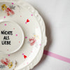 Handbemalter Wandteller NICHTS ALS LIEBE