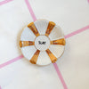 Vintage Wandteller „SLAY" – handbemalte Statement-Wanddeko aus Porzellan