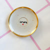 Vintage Wandteller „amore" – handbemalte Statement-Wanddeko aus Porzellan