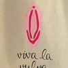 viva la vulva XXL Shopper aus Baumwolle
