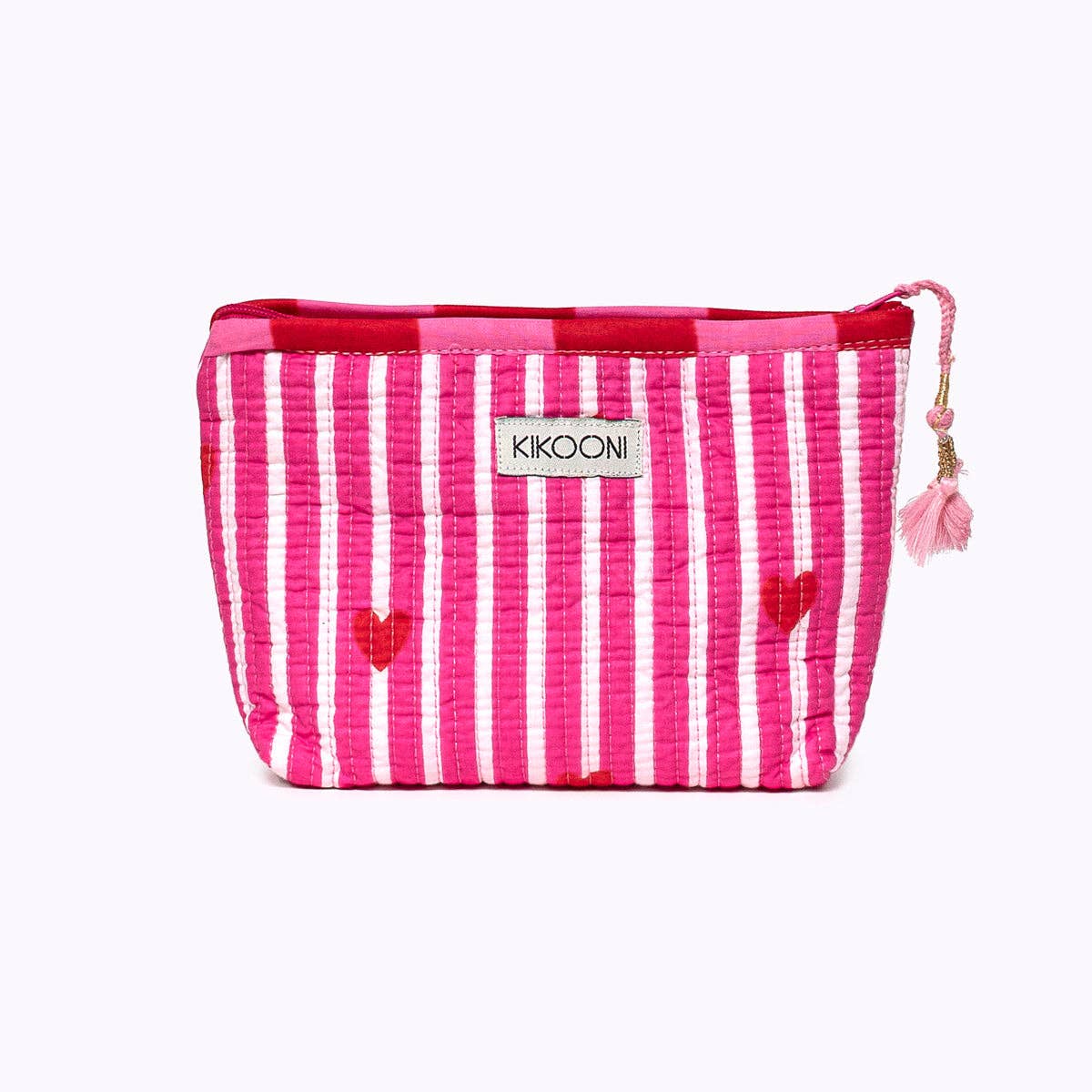 Kosmtiktasche mit Herz-Motiv